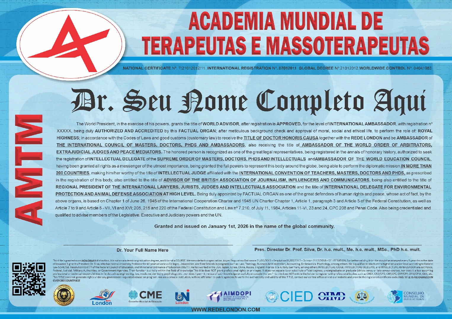 Diploma > Academia Mundial de Terapeutas e Massoterapeutas